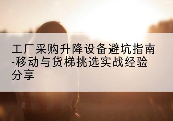 申扎移动式升降机怎么选-工厂采购升降设备避坑指南-移动与货梯挑选实战经验分享