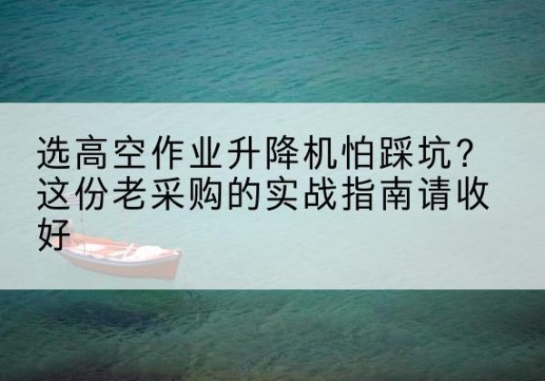 申扎高空作业升降机厂家推荐-选高空作业升降机怕踩坑？这份老采购的实战指南请收好